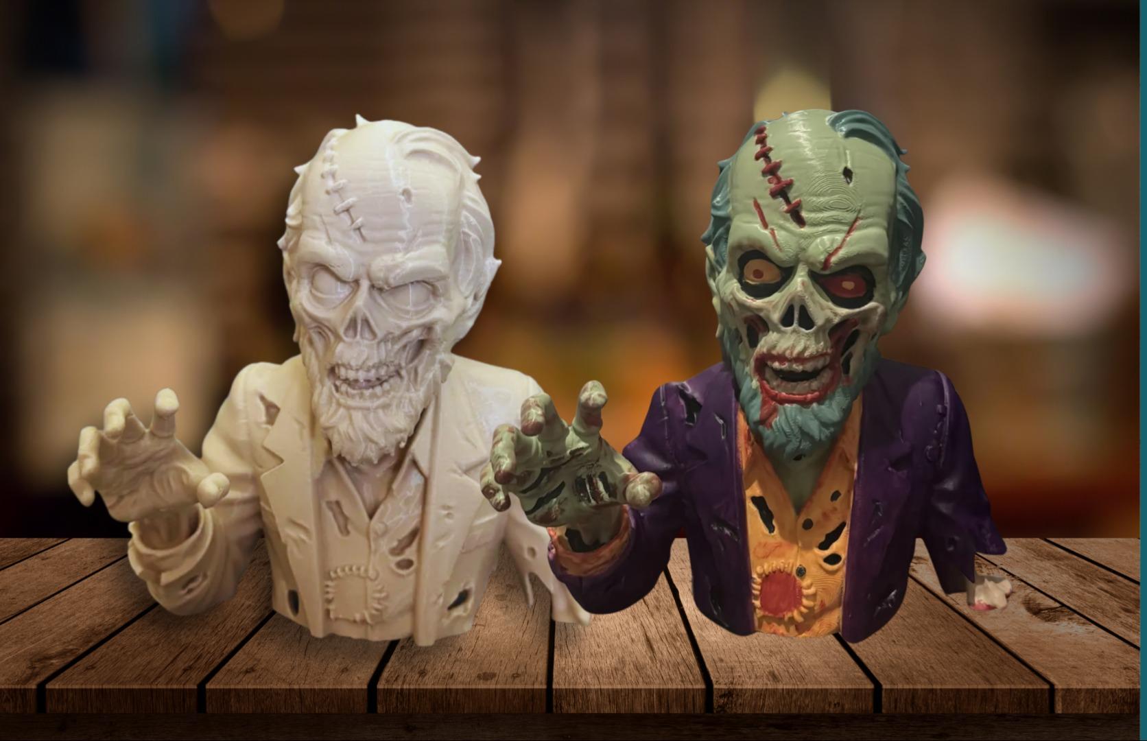 Busto Zombie decorativo